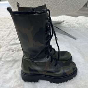 MICHAEL KORS-Military Boots/Calf High-Made in Italy-Worn 1x-No Box